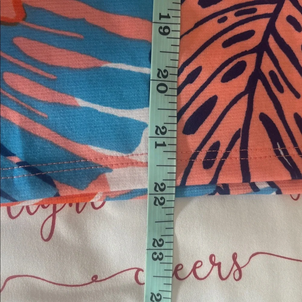 Agnes & Dora Vibrant Tropical Leaf Print Skirt